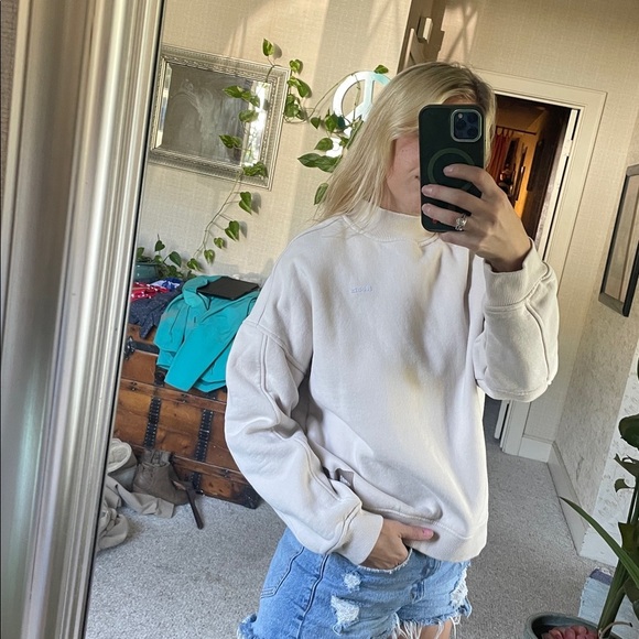 Roots Cream Crewneck Sweater - Picture 2 of 14